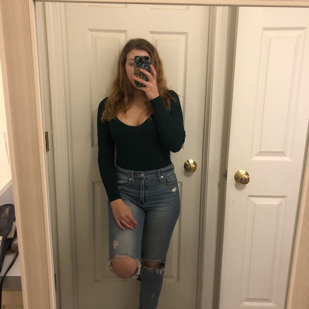 Green body suit